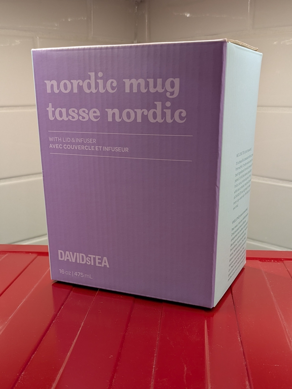 DAVIDsTEA Nordic Mug with Lid & Infuser - Lavender